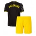 Baby Fußballbekleidung Borussia Dortmund Auswärtstrikot 2022-23 Kurzarm (+ kurze hosen)